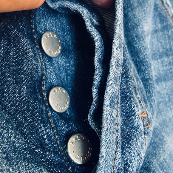 Free People We The Free Good Vibrations High Rise Cut Off Shorts Size 31 - Picture 6 of 10